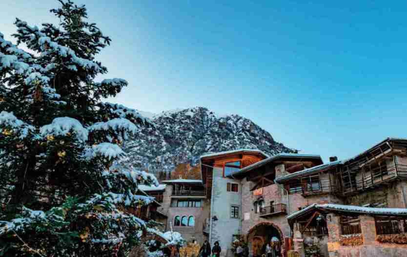 Borgo di Rango uno dei borghi più belli d'Italia in inverno